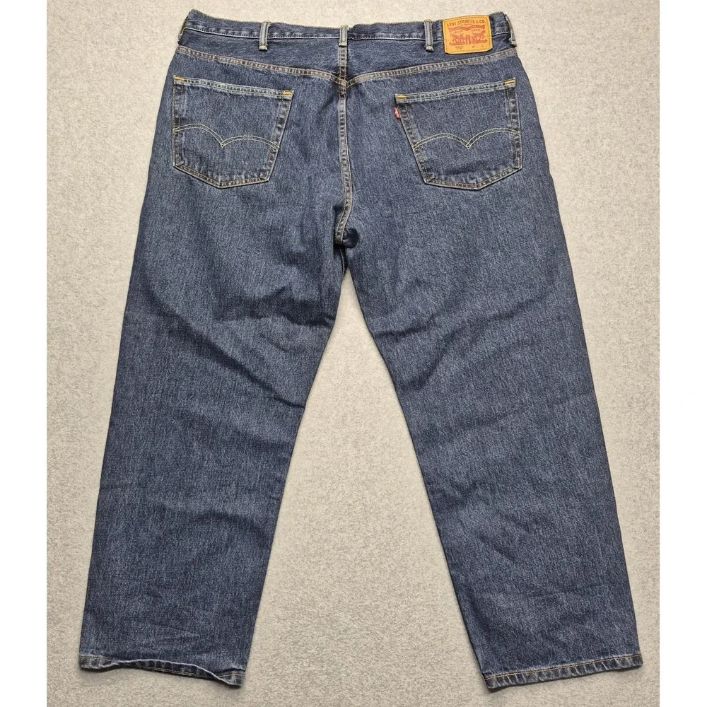 Levi's 505 Jeans Mens 44x29 Dark Wash Straight Leg Classic Denim Regular Fit